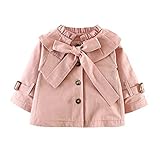 QIANMEI OUTERWEAR ベビー・ガールズ カラー: ピンク