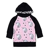 Cutelove　コート　トップス　フード付き　ユニコーン　長袖　綿　女の子　ガールズ　ベビー　赤ちゃん　幼児　秋　可愛い　暖かい　ファッション　カジュアル　普段着　韓国