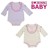 (ジェニィベビー)JENNIBABY チュールレース&リボン付き長袖ロンパース/パープル　70cm