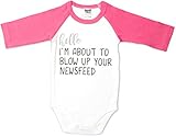歩道Talkベビー女の子Onesie、ピンク、12 – 24ヶ月