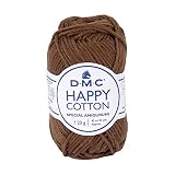 DMC HAPPY COTTON ハッピーコットン 並太 #777 ブラウン系 約20g巻 約43m 5玉1袋 DMC392J