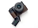 TP Original Sony A7C2 A7CII A7CR 専用 オープナブルタイプ 本革 ボディケース 互換 電池交換便利 底面開閉 (褐色)