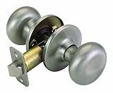 Design House 753301 Cambridge 2-Way Latch Passage Door Knob, Adjustable Backset, Satin Nickel Finish