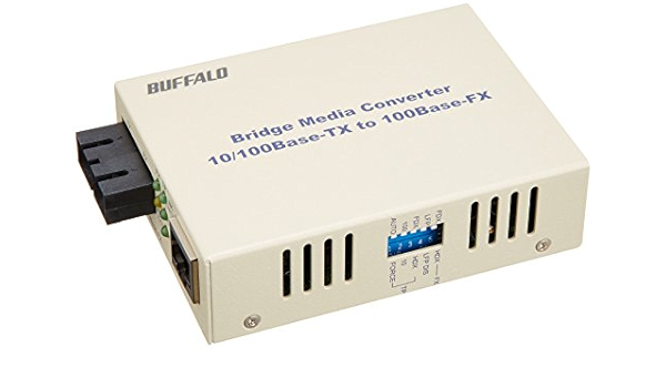 Buffalo 光メディアコンバータ 100base Tx 100base Fx Sc 変換 シングルモード20km Ltr2 Tx Sfc20r バッファロー スイッチングハブ 通販 Amazon