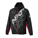 [ミズノ] トレーニングウェア ウィンドブレーカー ジャケット 撥水 ジャージ 32JEC220 ブラック