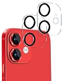 iphone12 Mini 用 カメラフィルム カメラレンズ保護 2枚入り 黒縁取り 露出オーバー防止 硬度9H 全体保護 液晶強化カメラレンズカバー 高透過率99% 飛散防止 極薄 カメラカバー