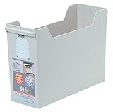 サンコープラスチック ファイルボックス ポルカ グレー 514690