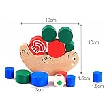 ニューキッズベビー早期教育訓練を積み重ねているカタツムリのバランスゲーム木のおもちゃ