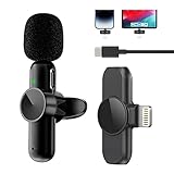 ピンマイク ワイヤレス・ワイヤレスピンマイク２人同時使用が可能」Android・iPhone・IPad・PC対応・ クリップ式ラベリアマイク、アプリ不要 ・Bluetooth不要 7時間連続使用、プラグ＆プレイ 瞬時接続 ノイズ軽減 360°集音 HD音質 超ミニ小型軽量、TikTok＆YouTube＆Vlog動画撮影/ライブ配信用/生放送/オンライン授業に最適 (1 to 2 ios)