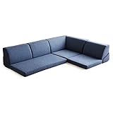 タンスのゲン コーナーソファ ロータイプ 3人掛 L字 ネイビー 15210041 04