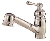 Danze D457714SS Opulence Single Handle Pull-Out Kitchen Faucet, Stainless Steel, Stainless Steel by 