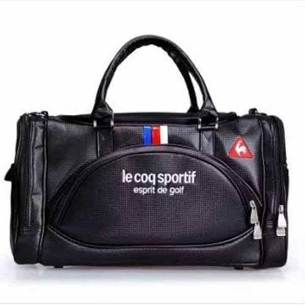 Amazon | ホワイト ルコックゴルフシューズ収納ポケット付きボストン