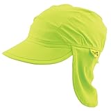 Banz(バンズ)オーストラリア発 UVカット フラップ付きキャップ 帽子 Lサイズ(4歳～8歳) ライム