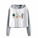 パーカー レディース トップス Glennoky プルオーバー 植物柄 ブラウス スウェットパーカー ショート丈 ゆったり シンプル カジュアル ドローストリング フーデッド レディースパーカー スウ
