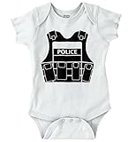 Briscoブランド新しい両親Policeベストベビーシャワーギフト面白いSaying Baby Onesieボディスーツ カラー: ホワイト