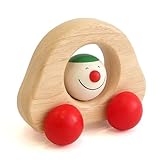ピントーイ 木のおもちゃ プッシュトーイ ハッピーカー (レッド)