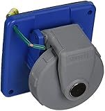 Hubbell HBL320R6W Pin and Sleeve IEC Receptacle 2 Pole 3 Wire 20 amp 250V Watertight [並行輸入品]