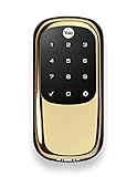 Yale Real Living Key Free Touchscreen Deadbolt in Polished Brasss (Standalone) (YRD240) [並行輸入品]