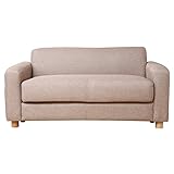 アビライト 大川家具 収納庫付き 2人掛け ファブリックソファ ベージュ SKT-0032