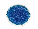 ガラスビーズ 6mm 140個 ラウンド スムーズ ルース ビーズ ブレスレット ネックレス ジュエリー メイキング クラフト DIY (6mm 50604 レイクブルー)