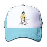 ボーイズ メッシュキャップ 通気性 大人気 登山 メッシュハット パグ ライド 折り畳み 帽子 カジュアル ストーリート系ライトブルー プリント付き 無地