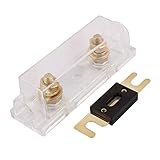 uxcell　車用　ANLヒューズホルダー　1IN／1OUT　ヒューズピース付き　300A　プラスチック