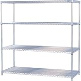 スチールラック メタルラック 4段 幅150cm MR-1515DJ アイリスオーヤマ 業務用 安い  オフィス収納 本棚 家具 什器 オープンラック 25mm