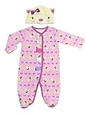 Taggies Kitty Cat印刷Baby Girls Sleep N Play Footieと帽子セットby Taggies カラー: ピンク
