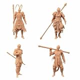 ZEDACAKAI (4個) 1/43 フィギュアキング 孫悟空 モンキーモデル ミニチュアシーン GK 自分で色付けする必要がある