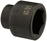 SK Hand Tool 34042 0.5 in. Drive, 6-Point Standard Fractional Impact Socket - 1.3 1 in.