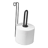 mDesign matteblackformabathttr Over Tank Toilet Roll Holder 3958MDBST