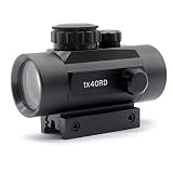 Trirock レッド/グリーンドットサイト1×40RD 20ｍｍ/10mmレールマウント対応光学照準器 レッド/グリーン各5段階調整可能 (旧版)