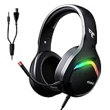 SOMIC ゲーミングヘッドセット PS4 ヘッドセット ヘッドホン マイク付き LED付き ヘッドフォン 3.5mm ノイズキャンセリング