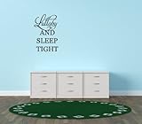 Design with Vinyl Black - Star 1185 Lullaby and Sleep Tight Kids Children Nursery Newborn Boy Girl V