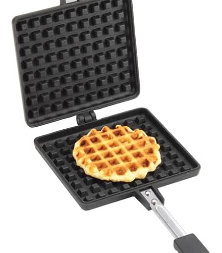 Amazon | Zxyler ワッフル型鋳鉄ホットサンドメーカー IH・ガス両対応
