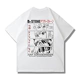 [HYCOS] 石神千空 コハククロム Tシャツ 半袖 アニメ 漫画 流行 コスプレ衣装 おしゃれ プリント シャツ 夏服 トップス 通気性 ゆったり おもしろ 記念シャツ 日常服 cosplay 通勤通学 男女兼用 (C,L) [並行輸入品]