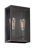 Eurofase 25603 Retto 2-Light Outdoor Sconce, Bronze by EuroFase [並行輸入品]