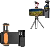 for DJI Osmo Pocket3用 携帯電話ホルダー 拡張ホルダー スマホマウント アダプター ブラケットOsmo Pocket 3拡張アダプター 多機能 1/4” ジ穴とコールドシュー拡張フレーム付き 水平と垂直撮影 各撮影アクセサリーを取り付け可能