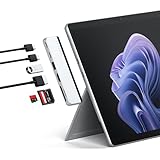 SATECHI デュアルディスプレー USB-C ハブ (Surface Pro 9 用) Microsoft Surface Pro 9 ドッキングステーション (3.2 USB-A 4k/60Hz HDMI USB4 パススルー 3.2 USB-C UHS-I SD/TF カード対応)