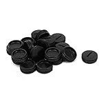XDiscount カーボンブラシ ホルダー 16mm直径 オスネジ 交換 モーター キャップ 黒 20個