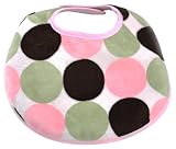 Infantissima Infant Bib, Minky Circle Pink by Infantissima