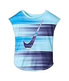 (ナイキ) NIKE キッズTシャツ Speed Blur Swoosh Modern Tee (Toddler) Vivid Sky 4T Toddler n/a [並行輸入品]