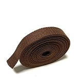 ECOKIJI(エコキジ)薄手 カバンテープ 厚み約1.4mm 綿ぽいポリエステル(幅20mm(長さ5m)モカ茶(KTS20M5)