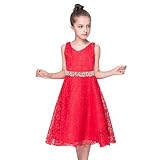 Zhengpin フラワー ガール ドレス花嫁介添人ページェント誕生日結婚式パーティー フォーマル卒業式ドレスします。