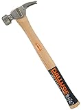Dalluge 2110 21-Ounce Framing Hammer Serrated Face w/ Nail Loc Magnetic Nail Holder, 18-Inch Straigh