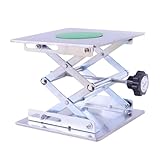 Asdays ラボジャッキ 昇降台 作業台 ステンレス 小型 高さ調節 実験用 ミニジャッキ (30×30cm)