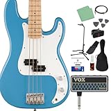 Squier by Fender SONIC PRECISION BASS California Blue ベース初心者12点セット 【ヘッドホンアンプ付】 プレシジョンベース プレベ メイプル指板 スクワイヤー/スクワイア