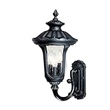 Acclaim 3851BK Augusta Collection 3-Light Wall Mount Outdoor Light Fixture, Matte Black [並行輸入品]