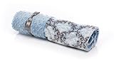 Elonkaニコール・ベイビーボーイダマスクオリジナルミミ受信毛布、ブルー/グレー、35 "X 29"