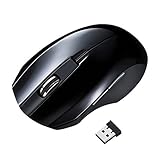 サンワサプライ ワイヤレスマウス ブルーLED 静音 ブラック MA-WBL33BK